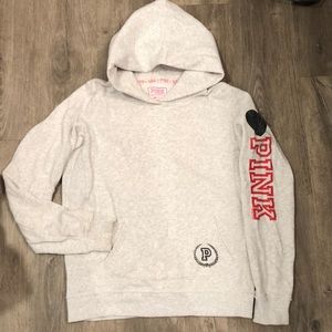 PINK Collegiate Wisconsin Badger Bling Hoodie